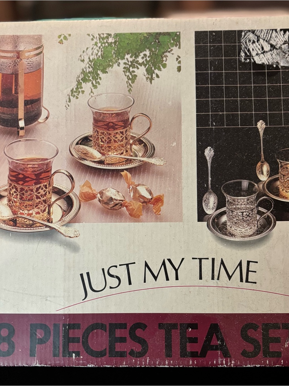 Vintage Just My Time Tea Set 18 Piece Tea Set In Original Box Tea Gift Set
